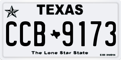 TX license plate CCB9173