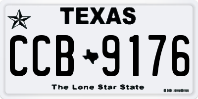 TX license plate CCB9176