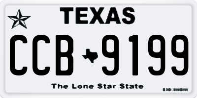 TX license plate CCB9199