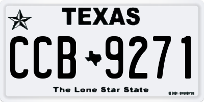 TX license plate CCB9271