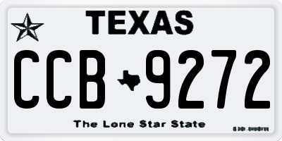 TX license plate CCB9272