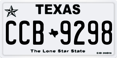 TX license plate CCB9298