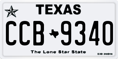 TX license plate CCB9340
