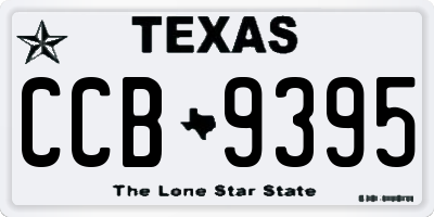 TX license plate CCB9395