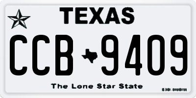 TX license plate CCB9409