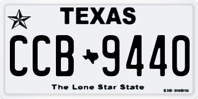 TX license plate CCB9440
