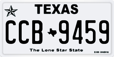TX license plate CCB9459