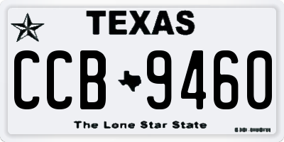 TX license plate CCB9460