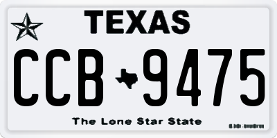 TX license plate CCB9475