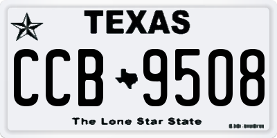 TX license plate CCB9508