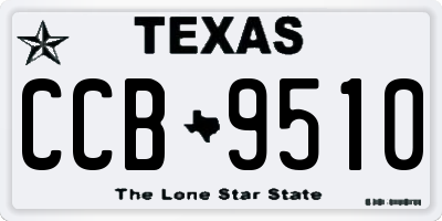 TX license plate CCB9510