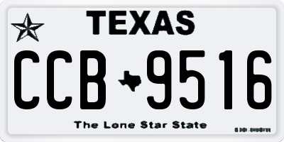 TX license plate CCB9516