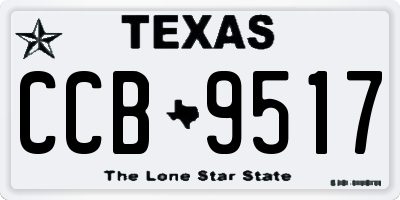 TX license plate CCB9517