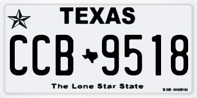 TX license plate CCB9518
