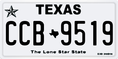TX license plate CCB9519