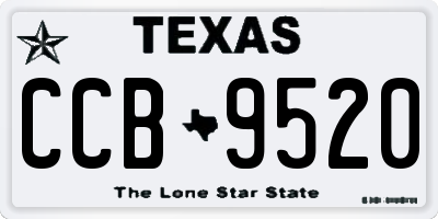 TX license plate CCB9520