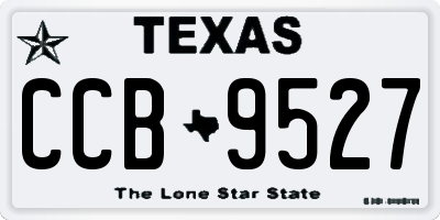TX license plate CCB9527