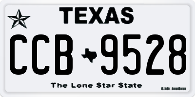 TX license plate CCB9528