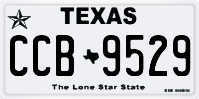TX license plate CCB9529
