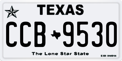 TX license plate CCB9530