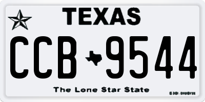 TX license plate CCB9544