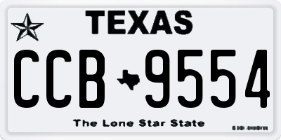TX license plate CCB9554