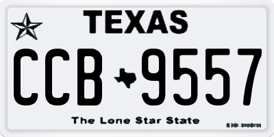 TX license plate CCB9557