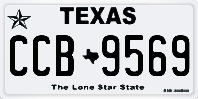 TX license plate CCB9569