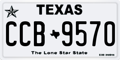 TX license plate CCB9570
