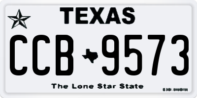 TX license plate CCB9573