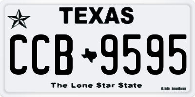 TX license plate CCB9595