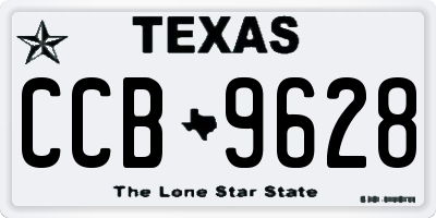 TX license plate CCB9628