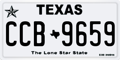 TX license plate CCB9659