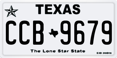 TX license plate CCB9679