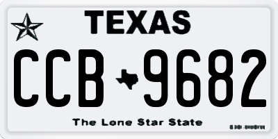 TX license plate CCB9682