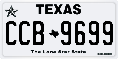 TX license plate CCB9699