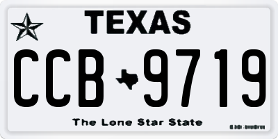 TX license plate CCB9719