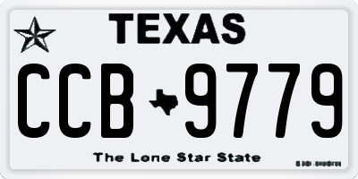 TX license plate CCB9779