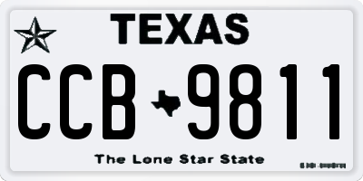 TX license plate CCB9811