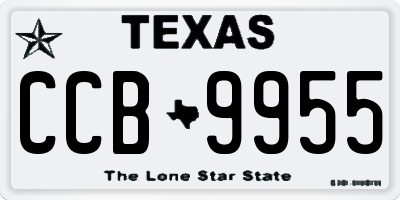 TX license plate CCB9955
