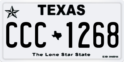 TX license plate CCC1268