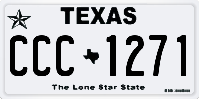 TX license plate CCC1271