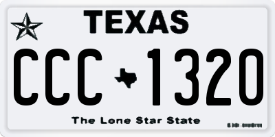 TX license plate CCC1320