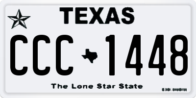 TX license plate CCC1448