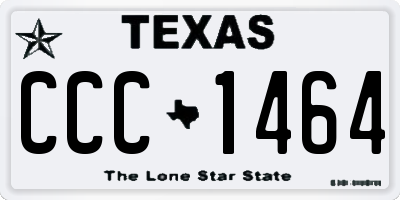 TX license plate CCC1464