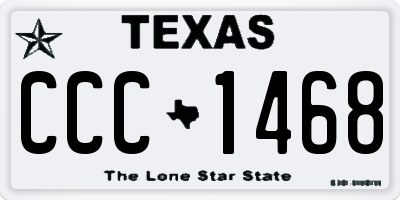 TX license plate CCC1468