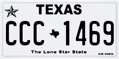 TX license plate CCC1469
