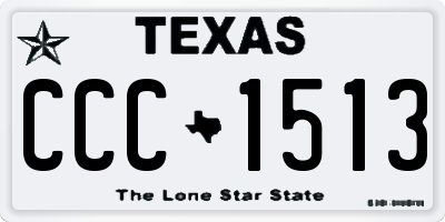 TX license plate CCC1513