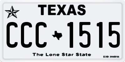 TX license plate CCC1515