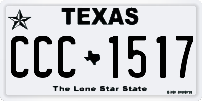 TX license plate CCC1517